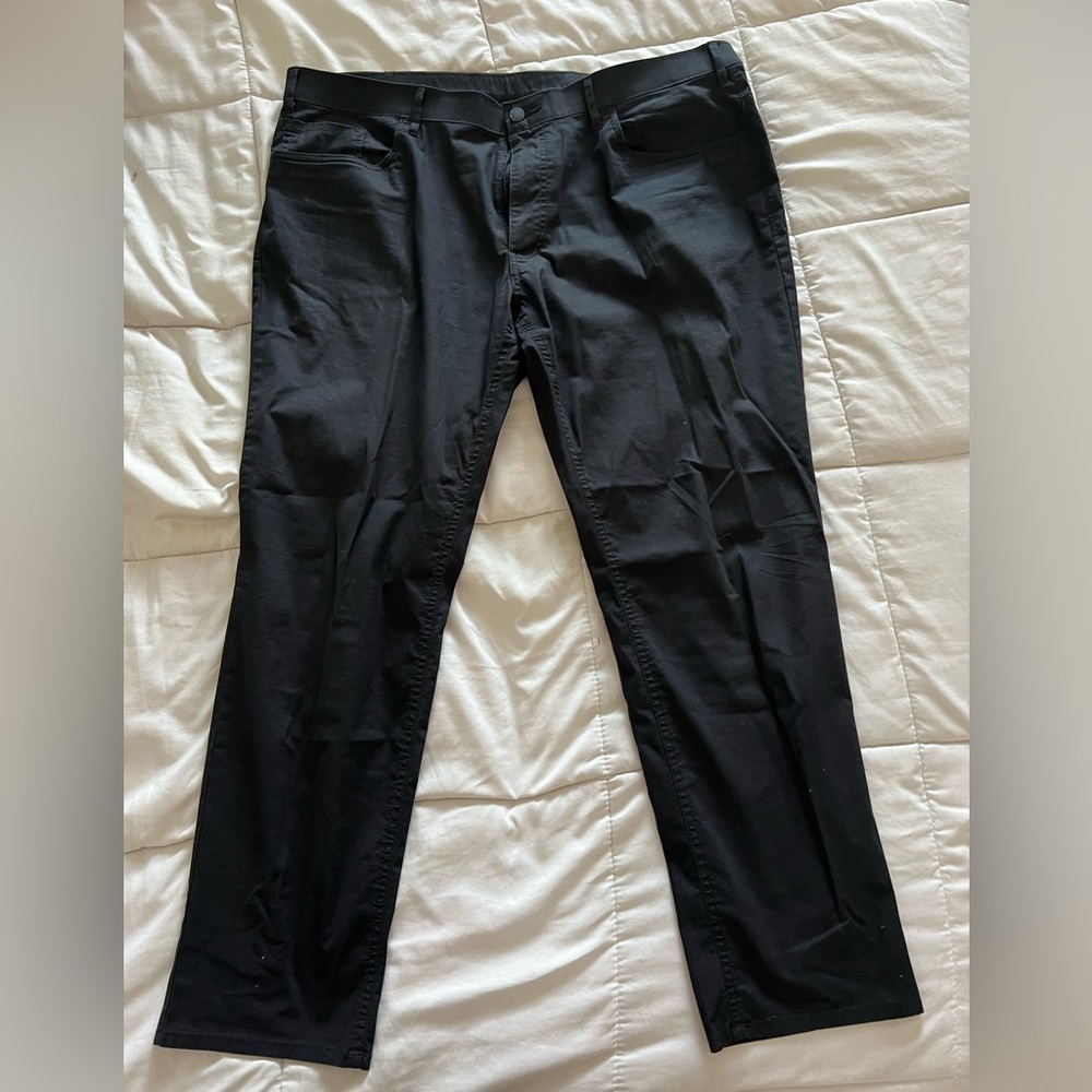 Haggar In Motion Black Trousers